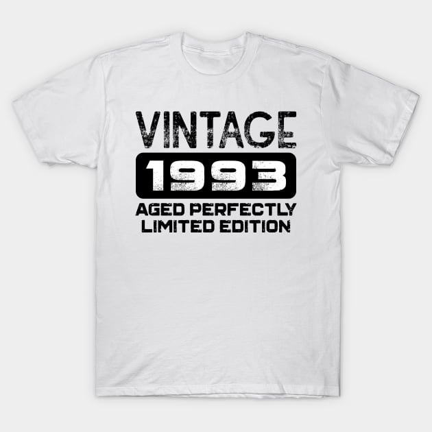 Birthday Gift Vintage 1993 Aged Perfectly T-Shirt by colorsplash